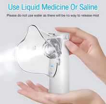 Cargar imagen en el visor de la galería, nebulizador médico de malla silenciosa, atomizador de inhalador de asma de mano, Mini humidificador nebulizador portátil para el cuidado de la salud de los niños
