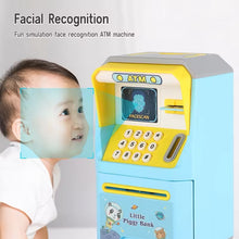Cargar imagen en el visor de la galería, Caja fuerte de cajero automático para niños, caja de monedas de música, Banco de dibujos animados con desbloqueo facial MOD ZE-0781
