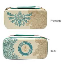 Cargar imagen en el visor de la galería, Funda portátil para Nintendo Switch/NS OLED EVA, bolsa de almacenamiento para consola NS Switch, bolsa portátil de viaje y accesorios de juego MOD BEIGE ZELDA
