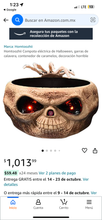 Cargar imagen en el visor de la galería, contenedor de caramelos, decoración hallowen luz MOD HNR296
