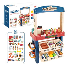 Cargar imagen en el visor de la galería, SET de juego SUPERMARKET de Jueguete con accesorios didáctico para jugar simulador de supermercado MOD 668-74
