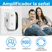 Cargar imagen en el visor de la galería, Repetidor de señal WIFI para el Hogar oficina o trabajo facil de instalar y programar MOD M-669
