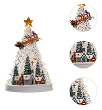 Cargar imagen en el visor de la galería, Villa navideña con árbol de Navidad y luces y sonido MOD WDL-24080A
