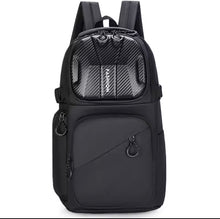 Cargar imagen en el visor de la galería, Nueva mochila de motociclista deportiva de fibra de carbono, mochila de carcasa dura impermeable MOD A1350
