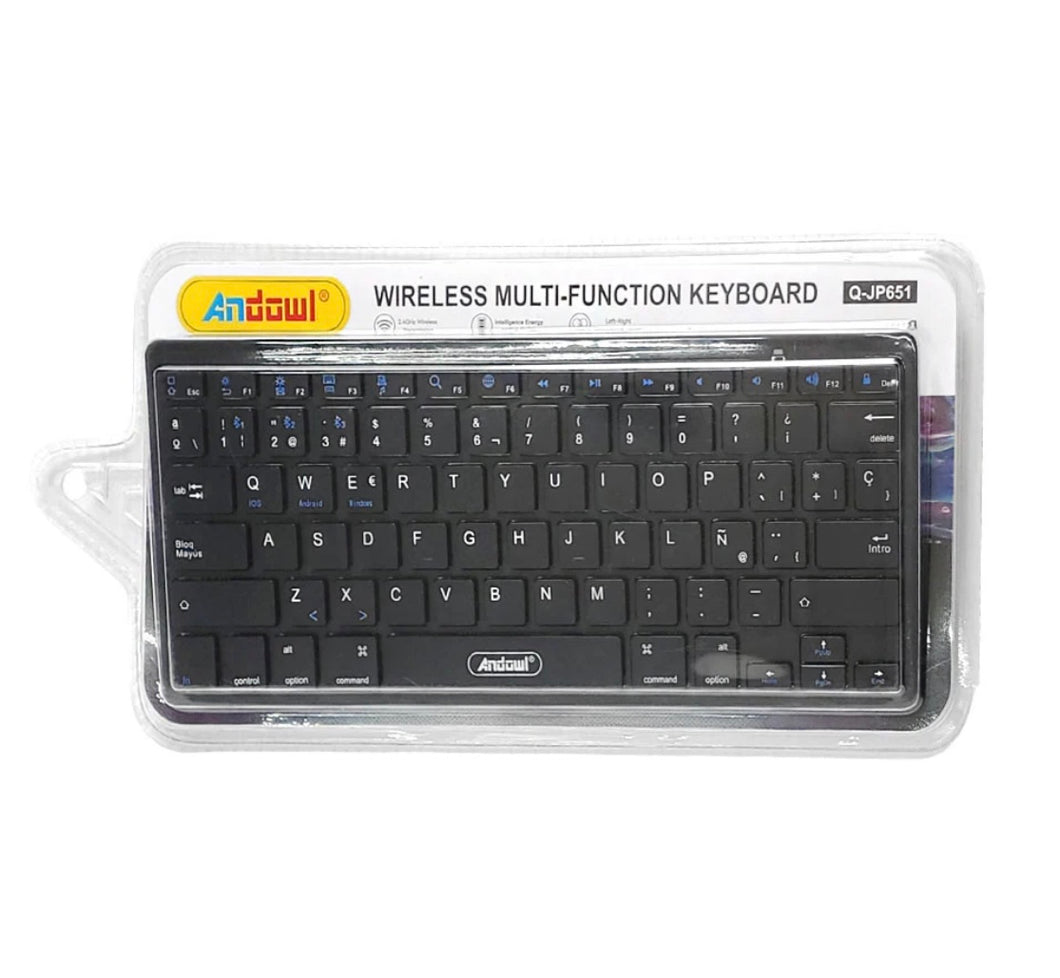 Teclado inalámbrico chico andowl con 78 teclas, 2.5ghz / wireless multi-function keyboard MOD Q-JP651