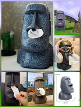 Cargar imagen en el visor de la galería, Caja de klinet  de papel cuadrada con forma de Moai de resurrección de piedra de la isla de la resurrección para el hogar, toalla de papel para dibujo de piedra person MOD FH-2
