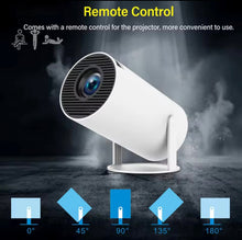 Cargar imagen en el visor de la galería, Proyector HY300 Android 4K 1280*720P Dual Wifi 300ANSI Video cine portátil al aire libre proyector de juegos HD  entrada HDMI altavoz y conexión auxiliar para sonido MOD FM-000109
