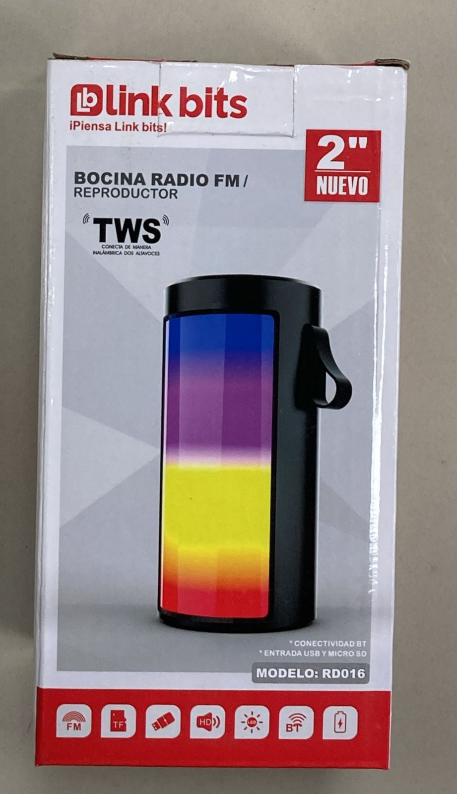 Bocina con radio FM Y BT REPRODUCTOR MOD MB-118B