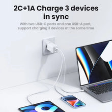 Cargar imagen en el visor de la galería, VEGER CHARGER-cargador USB tipo C de carga rápida para iPhone, iPad, MacBook, portátil, Xiaomi, Huawei, Samsung, 65W cargador Turbo V30
