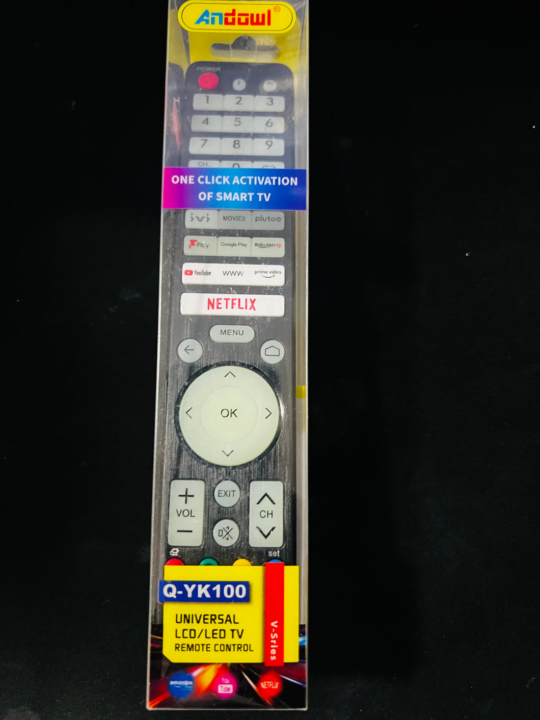 Control universal Mando a distancia Universal de repuesto RCG008 para Sony, Samsung, Panasonic, ForToshiba, Philips con luz MOD Q-YK100