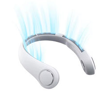 Cargar imagen en el visor de la galería, Mini ventilador portátil para colgar en el cuello, sin aspas, cinturón, ángulo ajustable, carga USB
