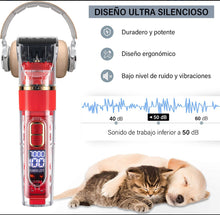 Cargar imagen en el visor de la galería, Maquina Cortador Pelo Perro Rasuradora Silencio Inalámbrica profesional kit de corte de pelo para tu mascota MOD Q-LF880

