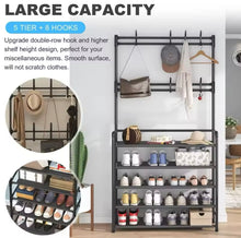 Cargar imagen en el visor de la galería, Estante de pie para zapatos, colgador de ropa Simple multicapa, ahorro de espacio, estante multifuncional para zapatos, zapatera MOD 0045
