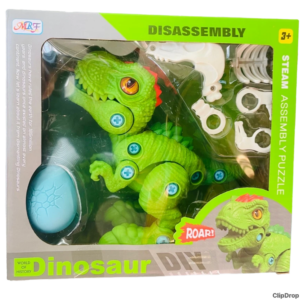 Juguete de dinosaurio, tornillos y bloques de construcción para montaje y construcción MOD M8018-60