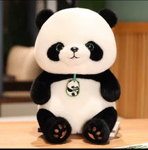 Cargar imagen en el visor de la galería, Almohada grande peluche oso panda MOD K-8 medida de frazada 1.00 x 1.80 medida de peluche 45
