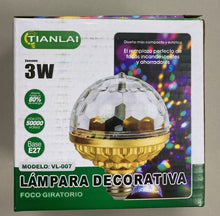 Cargar imagen en el visor de la galería, Lámpara decorativa foco   DE 3W MOD VL-046
