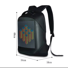 Cargar imagen en el visor de la galería, Mochila con led Pantalla LED 3,0 impermeable, Versión Bluetooth, pantalla LED inteligente, publicidad dinámica, mochila, Control de teléfono móvi MOD T-3
