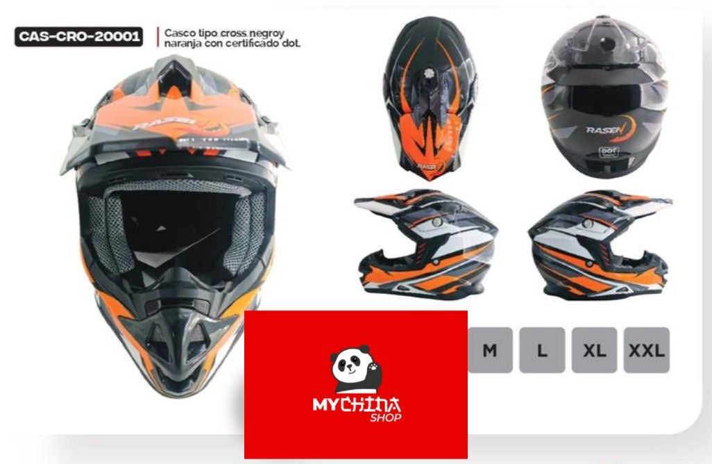 Casco para moto cerrado norma DOT MOD CAS-CRO-20001