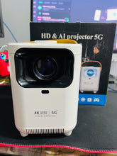 Cargar imagen en el visor de la galería, Mini proyector inteligente portátil 4K, 100 pulgadas, 160ANSI, 1280x720P, 5G, Wifi, Android10, RK3128, cine en casa, TV al aire libre, H1 MOD X80
