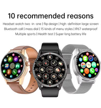 Cargar imagen en el visor de la galería, Reloj inteligente R6, dispositivo con auriculares, dos en uno, X7, versión actualizada, ultrafino, 1,32, pantalla táctil grande, carcasa de Metal impermeable IP67 MOD R6
