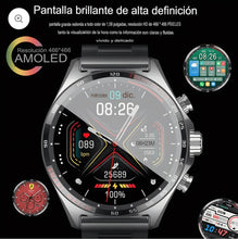 Cargar imagen en el visor de la galería, Reloj inteligente HZ6 para hombre y mujer, pulsera resistente al agua con llamadas, Bluetooth, NFC, control del ritmo cardíaco, brújula, deportes al aire libre
