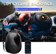 Cargar imagen en el visor de la galería, mochila de motociclista para casco de motocicleta, Control por aplicación Bluetooth, carcasa dura impermeable para casco de moto MOD HY-1
