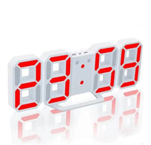 Cargar imagen en el visor de la galería, Reloj de Pared Digital LED 3D, Reloj Despertador de Escritorio de 9.5 Pulgadas, con 3 Niveles de Brillo Ajustables MOD 3638B
