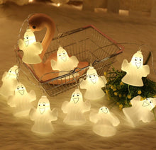 Cargar imagen en el visor de la galería, Guirnalda de luces LED con forma de calabaza para Halloween, accesorios de decoración, farol de fantasma luces de vestir (batería de 3 metros, luces con función de flash)  MOD ACC2364C
