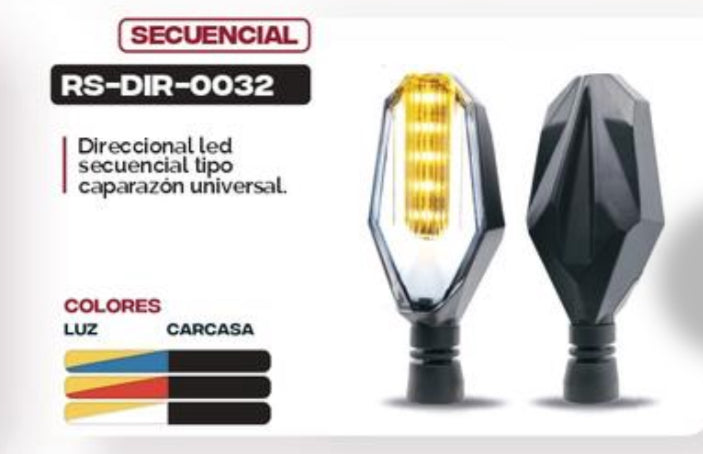 Direccionales led universales secuencial MOD RS-DIR-0032