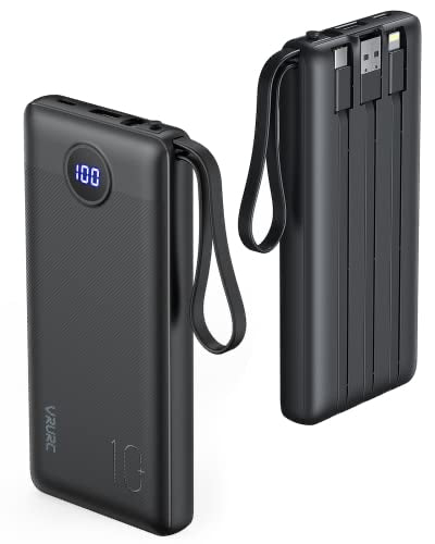 Pila emergencia turbo VEGER 10000mAh, 20W, 2 Saídas USB + 1 Saída/Entrada USB-C, Preto - PRO CARGA ULTRA RÁPIDA no se calienta alta calidad entradas c ligthing v8