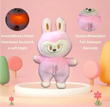 Cargar imagen en el visor de la galería, Labubu muñeco de peluche luz de respiración niño calma juguetes Anime lindo bebé calmante música luz sueño Toykid
