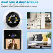 Cargar imagen en el visor de la galería, Baby Jii Cámara De Vigilancia Wifi Con Videollamada, Lente Dual MOD FM-000155
