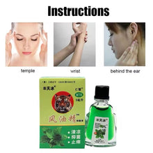 Cargar imagen en el visor de la galería, Bálsamo de Tigre, aceite esencial refrescante, menta, mentol líquido refrigerante, cura el dolor de cabeza, mareos, picazón, repelente de mosquitos, yeso de hierbas MOD ZE-1728
