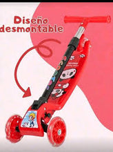 Cargar imagen en el visor de la galería, Scooter niño rojo panda
