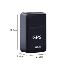 Cargar imagen en el visor de la galería, Mini GF 07 GPS rastreador de coche, localizador antirrobo en tiempo Real, montaje magnético fuerte, posicionador de mensajes SIM ideal para moto o auto así como para cualquier objeto que quiera rastrear MOD 1824
