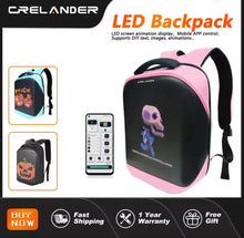 Cargar imagen en el visor de la galería, Mochila con led Pantalla LED 3,0 impermeable, Versión Bluetooth, pantalla LED inteligente, publicidad dinámica, mochila, Control de teléfono móvi MOD T-3
