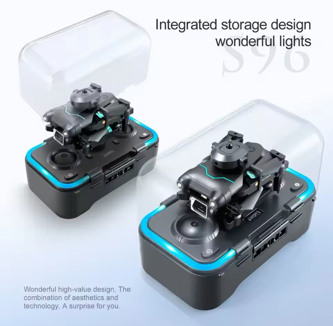 S96 WiFi FPV 4K HD Cámara Dual evitación de obstáculos posicionamiento de flujo óptico plegable almacenamiento integrado RC Drone Quadcopter RTF MOD TOY919