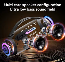 Cargar imagen en el visor de la galería, Bocina de 50w luz led altavoz 50W Boombox altavoces bluetooth de alta potencia portátil inalámbrico colorido Subwoofer columna potente caja de sonido de cine en casa MOD TN-418

