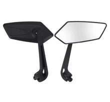 Cargar imagen en el visor de la galería, Espejo, retrovisor universal deportivo, moderno adaptador B-10mm color negro MOD RS-ESP-7003
