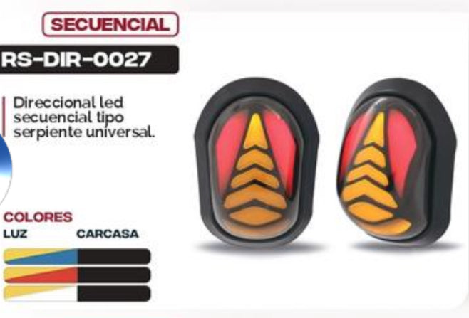 Direccionales led universales secuenciales MOD RS-DIR-0027