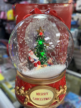 Cargar imagen en el visor de la galería, Esfera navideña con bola de nieve, luz y sonido MOD W267A
