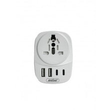 Cargar imagen en el visor de la galería, Adaptador multifuncional universal para viaje con entradas tipo USB Y C CARGA RAPIDA CARGADOR MOD Q-A536
