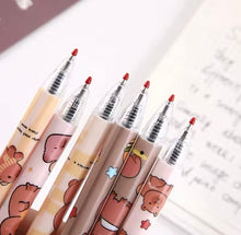 Cargar imagen en el visor de la galería, Capybara de Gel de prensa,negro, 0,5mm, pluma placa bolígrafo de escritura, instrumento de escritura, suministros de papelería para estudiantes, regalo Kawaii
