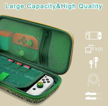 Cargar imagen en el visor de la galería, Funda portátil para Nintendo Switch/NS OLED EVA, bolsa de almacenamiento para consola NS Switch, bolsa portátil de viaje y accesorios de juego MOD BEIGE ZELDA
