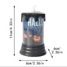 Cargar imagen en el visor de la galería, Luces LED de Halloween, lámpara de vela de sujeción de fantasma de calavera de terror, decoración de fiesta de Halloween MOD ZE-1444
