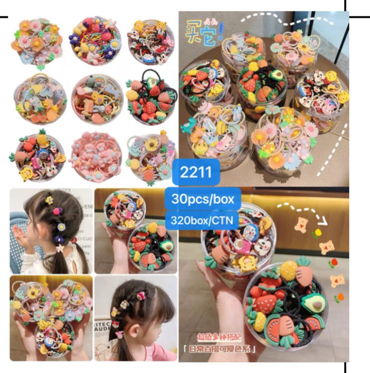 banda para el pelo para niña paquete de 30 pzs