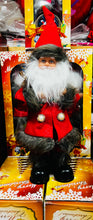Cargar imagen en el visor de la galería, Santa clous con luz y sonido 30 cm MOD 1260
