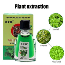 Cargar imagen en el visor de la galería, Bálsamo de Tigre, aceite esencial refrescante, menta, mentol líquido refrigerante, cura el dolor de cabeza, mareos, picazón, repelente de mosquitos, yeso de hierbas MOD ZE-1728
