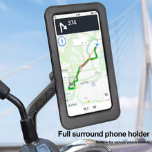 Cargar imagen en el visor de la galería, Soporte de navegación para teléfono móvil de motocicleta Universal impermeable 360 °   Giratorio ajustable para soporte de teléfono móvil de motocicleta y bicicleta MOD ZE-2334
