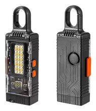Cargar imagen en el visor de la galería, Linterna multifuncional 4 en 1 power Bank ,linterna con 8 cambios de luz ,alarma MOD D61 ZE-2181
